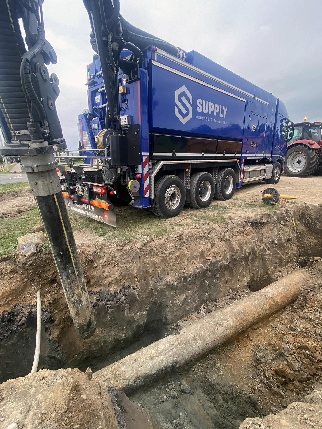 Moderne grondzuigwagen van Supply Grondzuigtechnieken