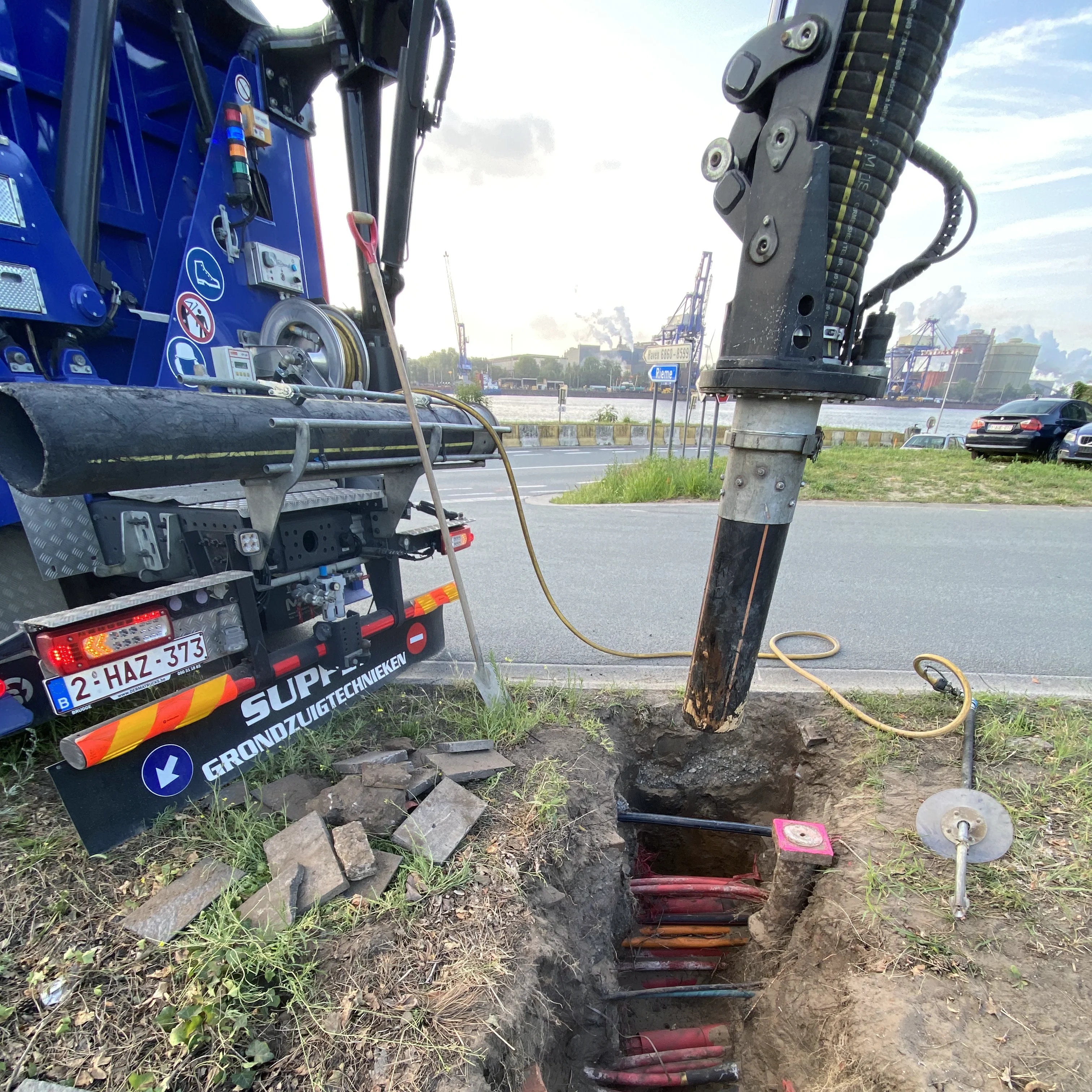 Precisiewerken met grondzuigwagen