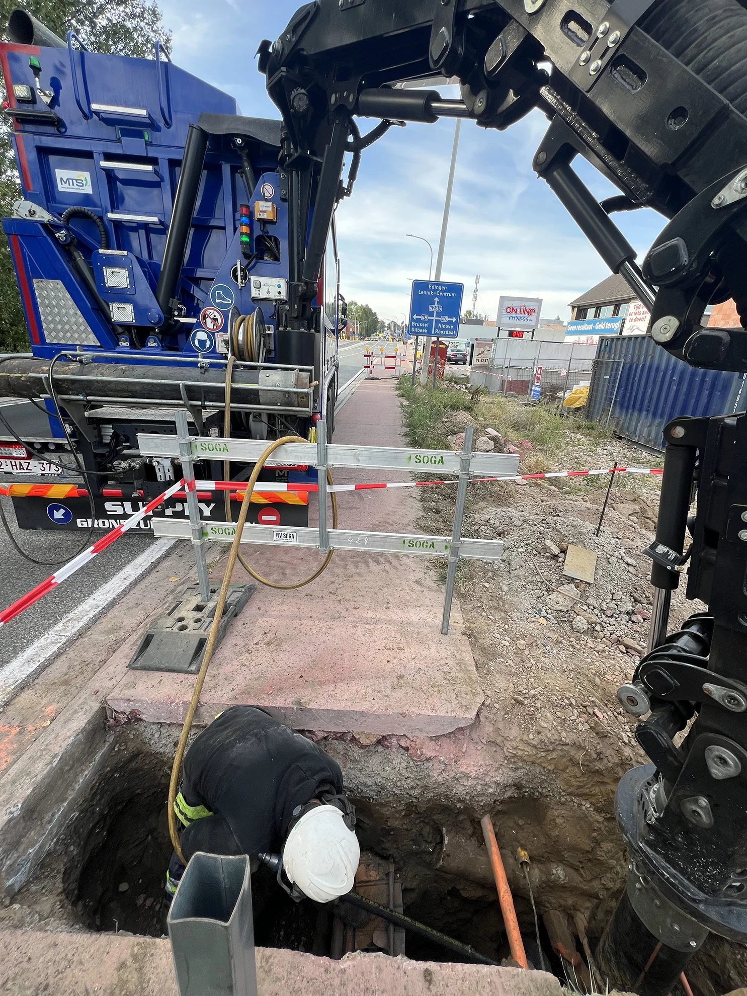 Moderne grondzuigwagen van Supply Grondzuigtechnieken